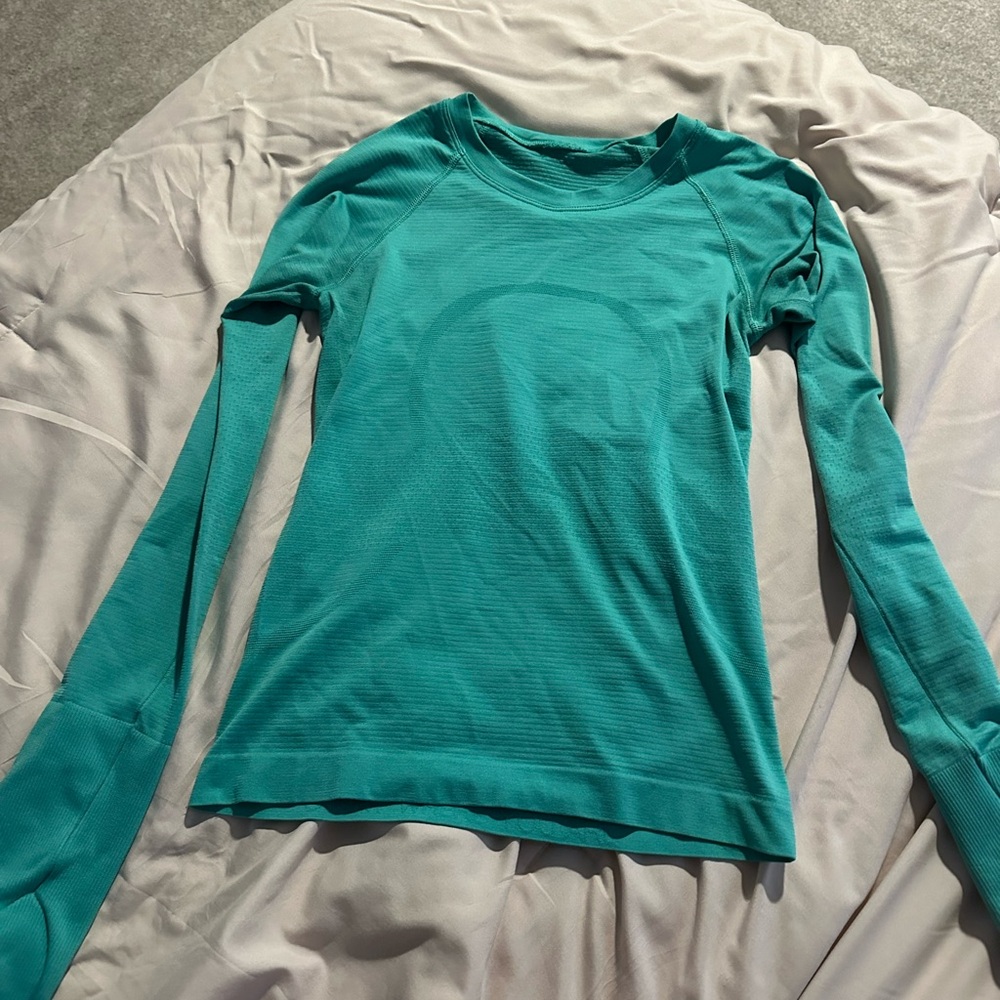 lululemon athletica Turquoise Long Sleeve Top